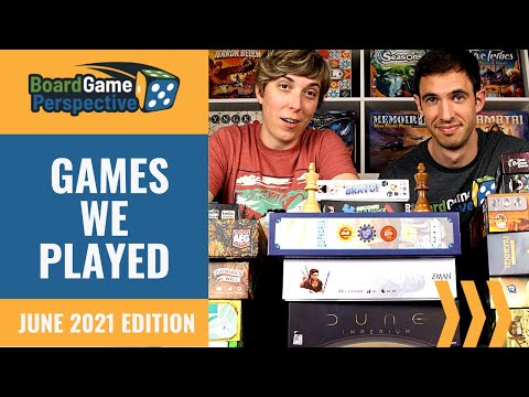 GAMES WE PLAYED in JUNE 2021 | Board Game Perspective