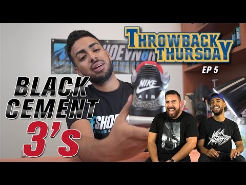 Throwback Thursdays - Black Cement 3's