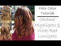 Fall Hair Color Tutorial | Caramel Blonde Highlights ...
