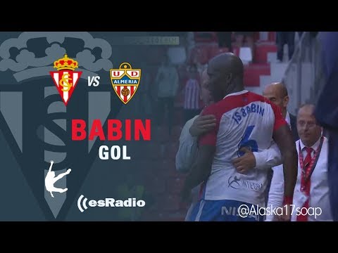 ((ENLACE)) GOL BABIN | [2-0] - Jª9 REAL SPORTING vs UD ALMERÍA (ESRADIO ASTURIAS)