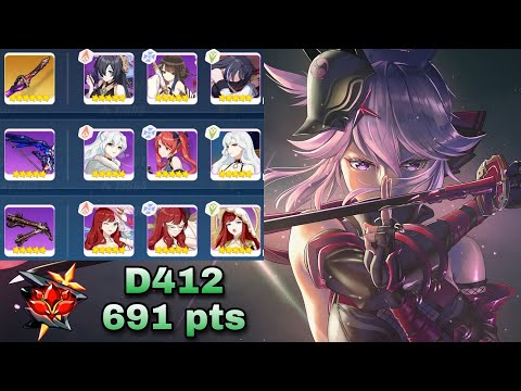 [Honkai Impact 3] SEA - Ex-Abyss Red Lotus (D412) - Husk Nihilius 691 pts - DJ PV GD (No ELF)
