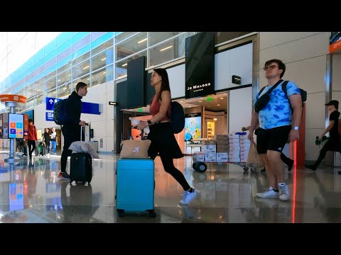 Dallas Fort Worth (DFW) Airport Terminal D [4K] Complete Airport Ambience Sound & Video