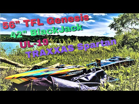 56" TFL Genesis | BlackJack 42" | UL-19 | *NEW* Traxxas Spartan | Straight RIPPIN at the reservoir!