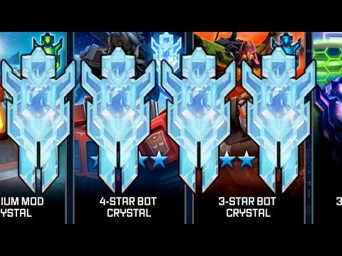 EPIC 4 STAR BOT CRYSTAL OPENING! - TRANSFORMERS: Forged To Fight