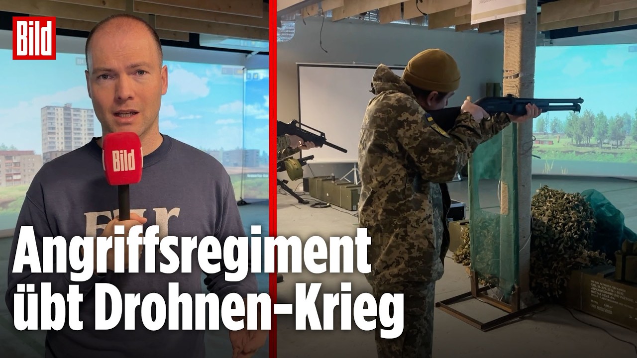 Soldaten trainieren mit Laser-Waffen an virtueller Front | BILD-Lagezentrum VOR ORT