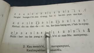 Download lagu Membaca not angka dan lirik lagu Kidung Jemaat no:3 mp3