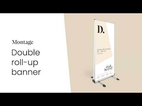 Double roll-up banner