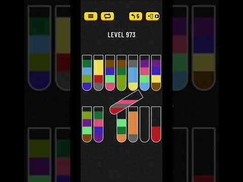 Water sort puzzle level 973
