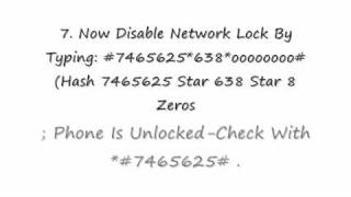 How To Unlock A SamSung Phone For FREE!!!