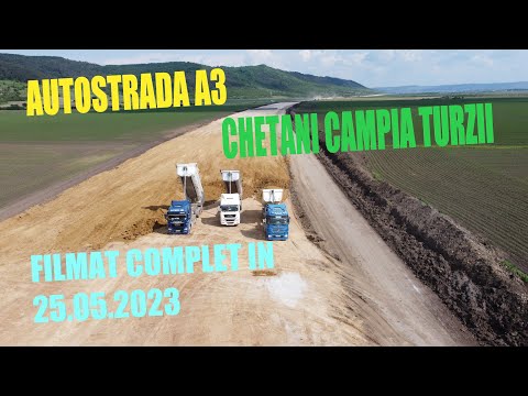 Autostrada A3 Chetani Campia Turzii filmata complet in 25 05 2023 #autostrada ,#autostradaa3