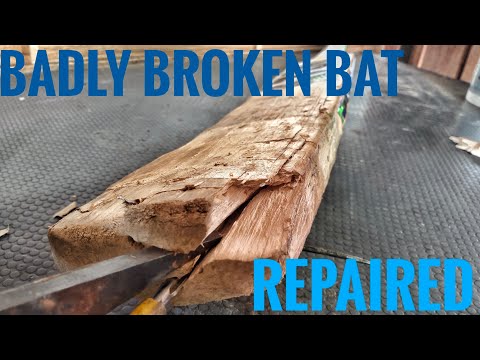 Cricket Bat Badly Broken From Bottom | Bat Repairing | CRICKET MANIA