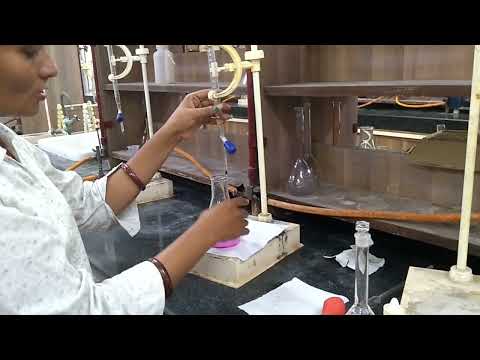Determination of saponification value of a given fat/oil। phenolphthalein indicator। B.Tech/B.Sc/MSc