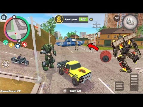 Rope Hero: Vice Town (Transformers Truck Back Side Collision) Road Climbing - Android Gameplay HD