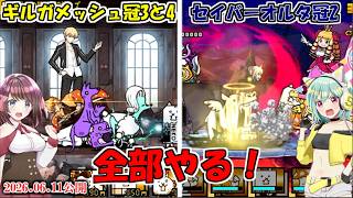 [真伝説になるにゃんこ]英雄王の降臨超極ムズ冠3と冠4&影に落ちた騎士王超極ムズ冠2[にゃんこ大戦争ゆっくり実況]