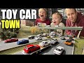 DAD Builds TOY CAR TOWN We Made It BIGGER 1 64 Scale Diorama