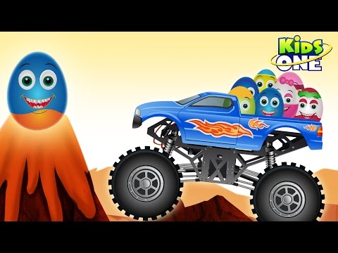 Learn ALPHABETS with Monster Truck and Surprise Eggs | ABC Phonics for Kids