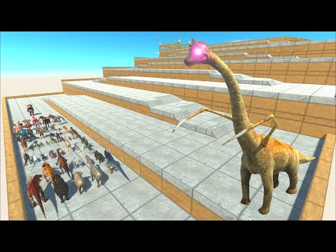 ESCAPE FROM ALIEN BRACHIOSAURUS #3 - Animal Revolt Battle Simulator