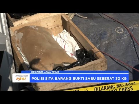 POLDA JATIM POLRES SIDOARJO TANGKAP PENGEDAR 30 KG SABU