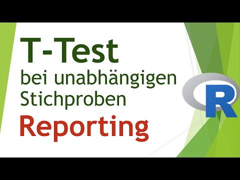 t-Test (ungepaart) berichten - R-Output