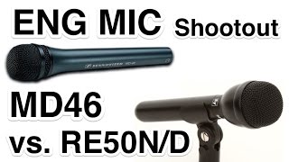 Video thumbnail for ENG Mic Shootout EV RE50N/D-B vs MD46 by CraigShipp.com