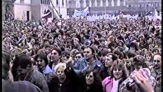 Czechoslovak Velvet Revolution in Olomouc 1989