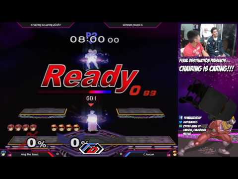 Chairing Is Caring 2/21/17 - Ang The Beast (Marth) vs C.Falcon (Falcon) Winners Round 3 - Melee