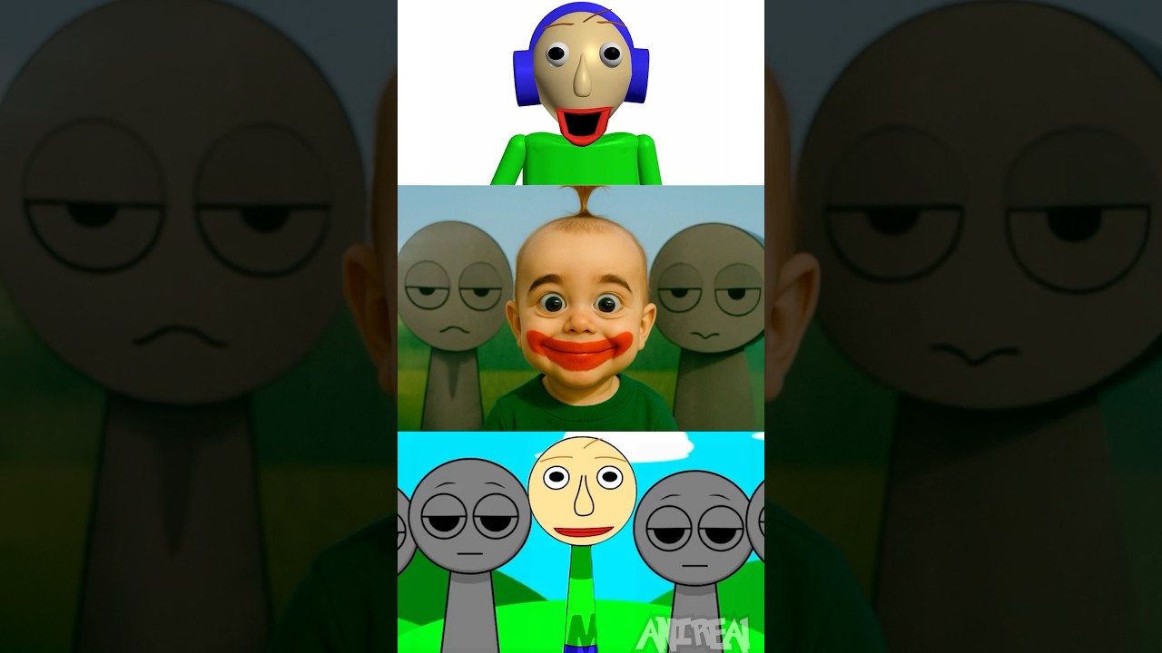 Incredibox Sprunki OC - Baldi As BABIES In Real Life VS MEMES!