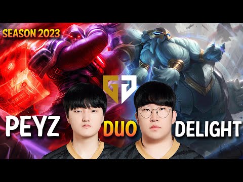 GEN Peyz Duo GEN Delight - Peyz JAYCE ADC, Delight GRAGAS Support - Patch 13.17 KR Ranked