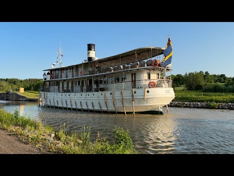 Das älteste Passagierschiff der Welt mit Übernachtungsmöglichkeit auf dem Göta-Kanal