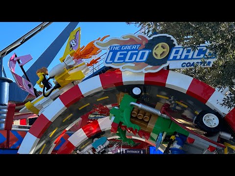 On-ride point of view of Great Lego Race