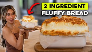 2 INGREDIENT BREAD! The Fluffiest Bread + Low Carb and High Protein