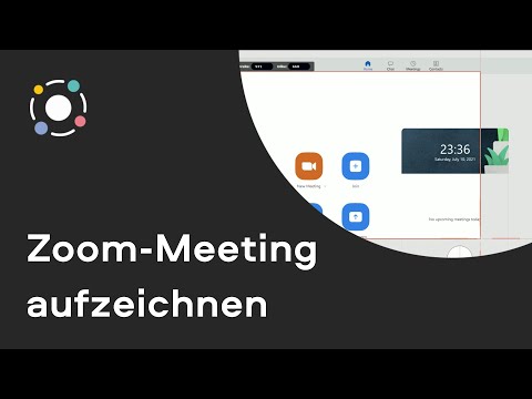Wie Sie ein Zoom-Meeting aufzeichnen und speichern | Bildschirmaufnahme (Tutorial 2021)