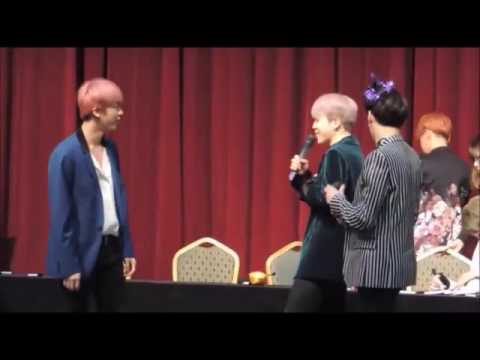 161014 [BTS Synnara Fansign] What will Jin do to Jimin? o.O