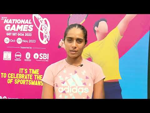 VAIDEHI CHAUDHARI represents Gujarat in Tennis at the 37th National Games 2023, Goa