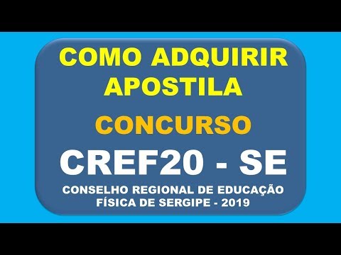 Baixar Apostila Concurso CREF 20ª Região - Sergipe 2019