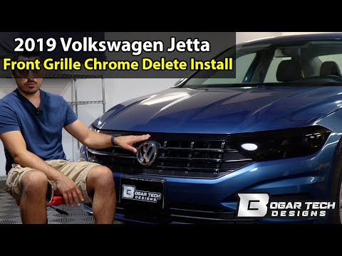 Volkswagen Jetta 2019-2021 Front Grille Chrome Delete Install