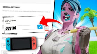*NEW* How To Change Your Fortnite Name On NINTENDO SWITCH! (FIX)