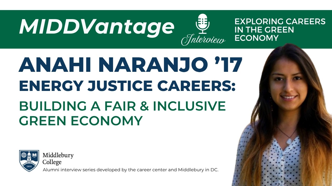 Energy Justice Careers: Building a Fair & Inclusive Green Economy | MIDDVantage video thumbnail