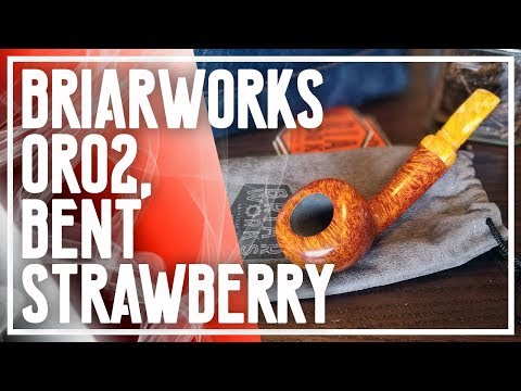 BriarWorks OR02 Bent Strawberry smoking pipe unboxing
