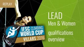 IFSC Climbing World Cup Villars 2016 - Qualifications Overview by International Federation of Sport Climbing