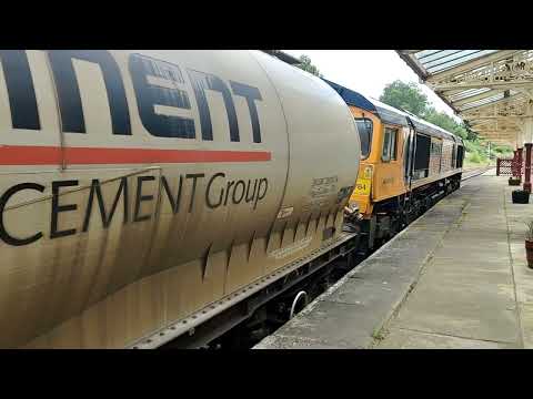 Castle Cement Freight Move GBRf 66764 4N00 Hellifield 21/06/2023