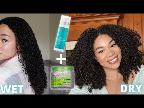 Testing Out The Moroccan Oil Curl Defining Cream On...