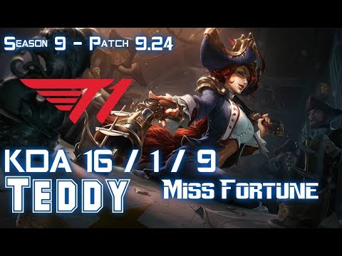T1 Teddy MISS FORTUNE vs KAI'SA ADC - Patch 9.24 KR Ranked