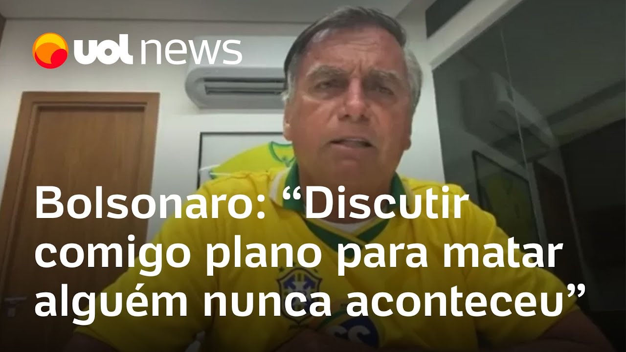 Bolsonaro: 'Discutir comigo um plano para matar alguém nunca aconteceu'