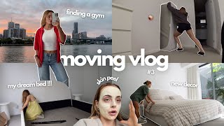 moving vlog: my dream bed, new decor, settling in, skin peel, finding a gym + more