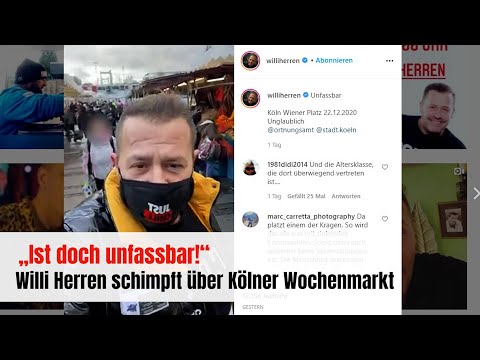 Köln: Willi Herren schimpft über Wochenmarkt am Wiener Platz