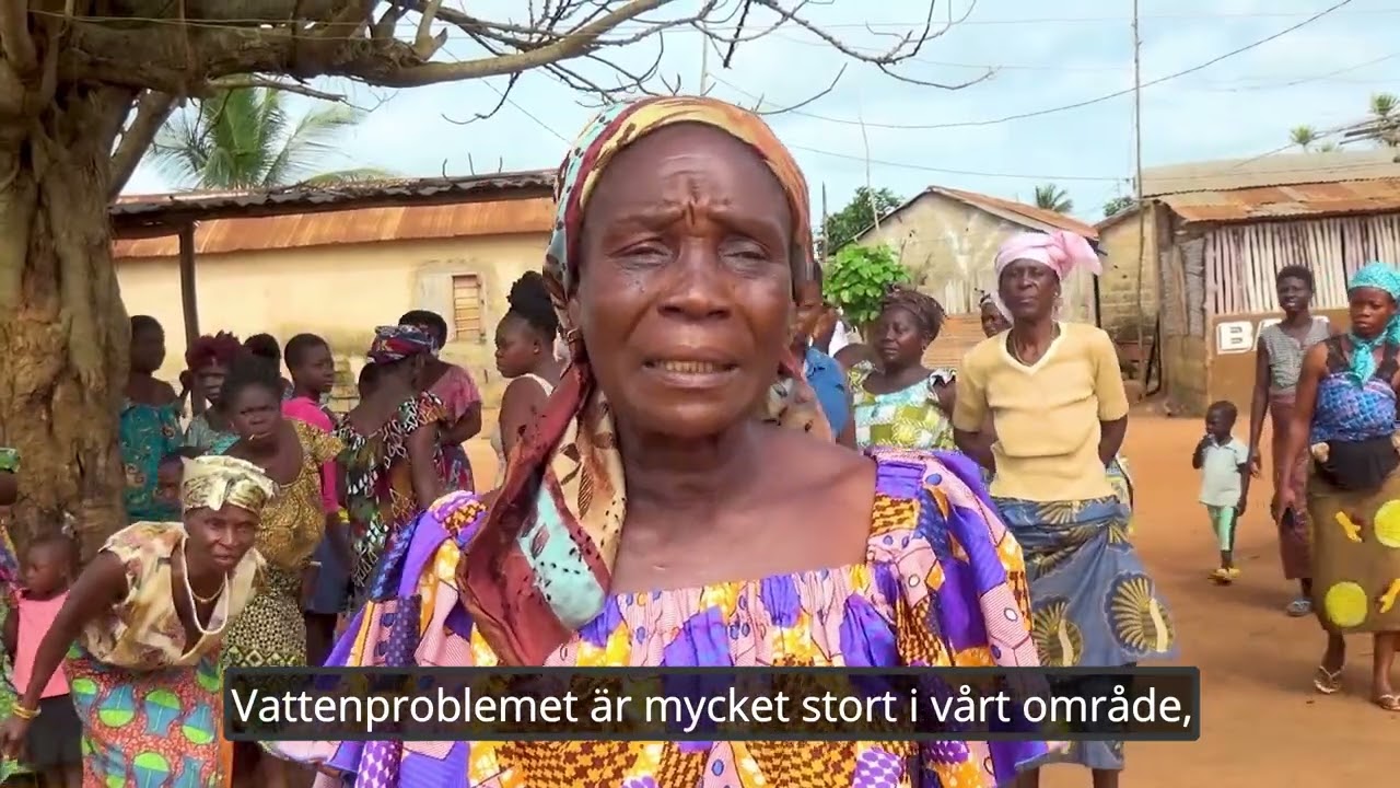 Vatten i byn Kouvé Gboli i Togo är ansträngd.