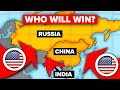 CHINA and RUSSIA vs USA and INDIA - Who Would Win? - Military / Army Comparison