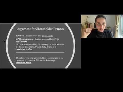 Stakeholder vs Shareholder Lecture