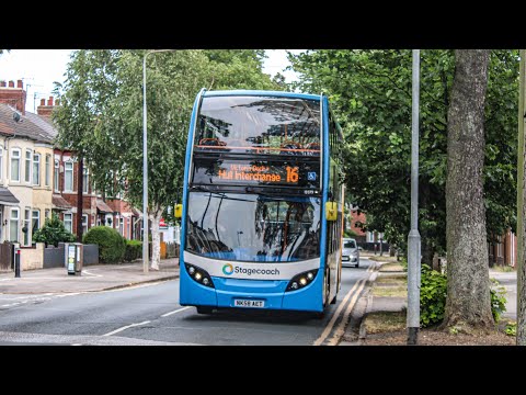 Stagecoach Hull 19379 NK58AET on a service 16 to Hull Interchange